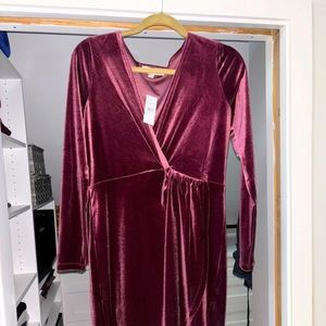 LOFT faux wrap holiday dress.